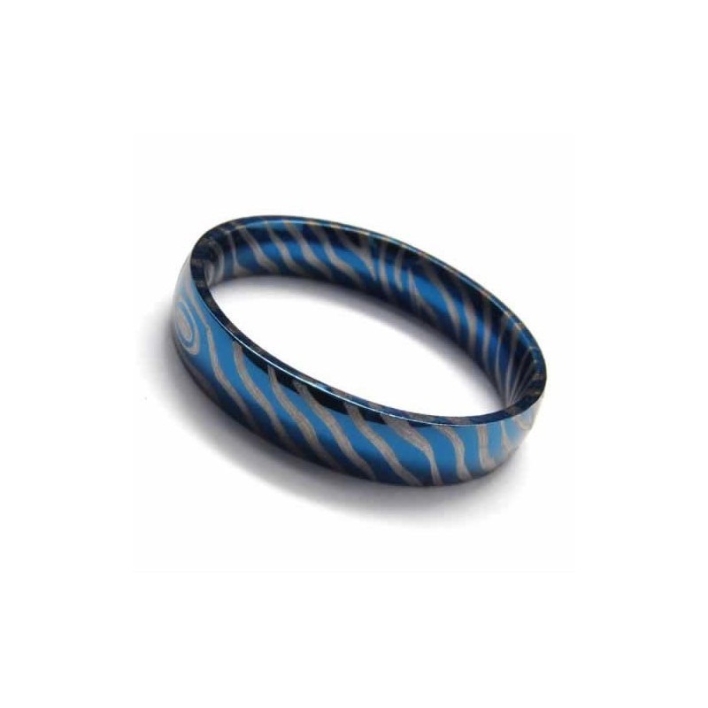 Dámsky Modrý Titánový Prsteň 4 Mm Dámsky Modrý Titánový Prsteň 4 Mm