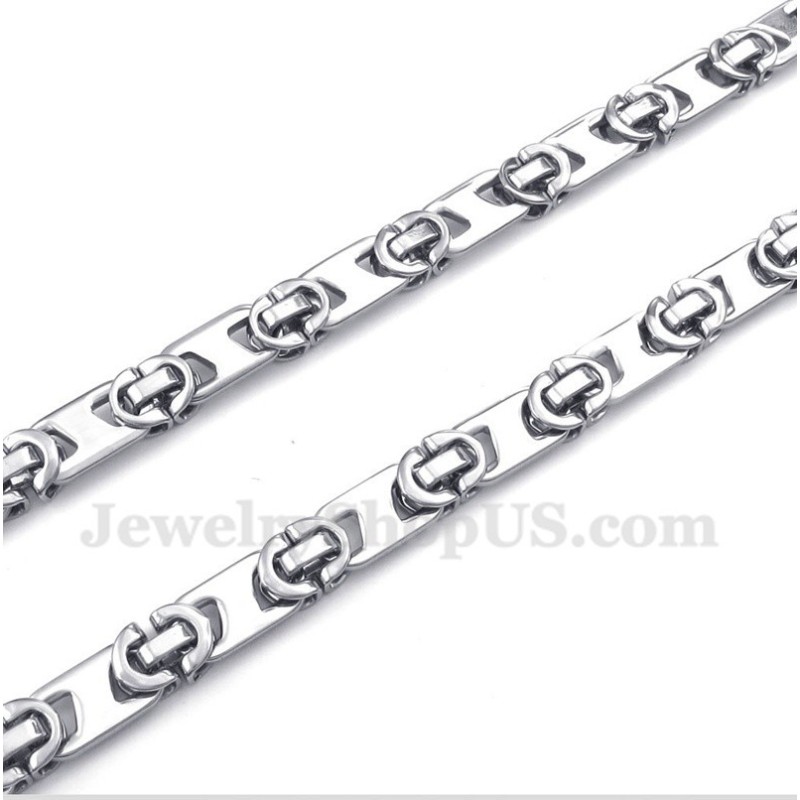 Pánsky Titánový Náhrdelník S Polmesiacmi