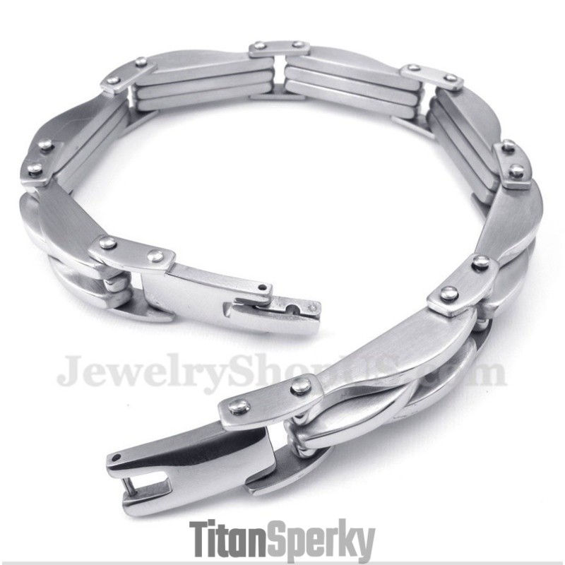 Pánsky Titánový Náramok S Vlnou