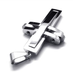 Otočný Krížový Titánový Prívesok