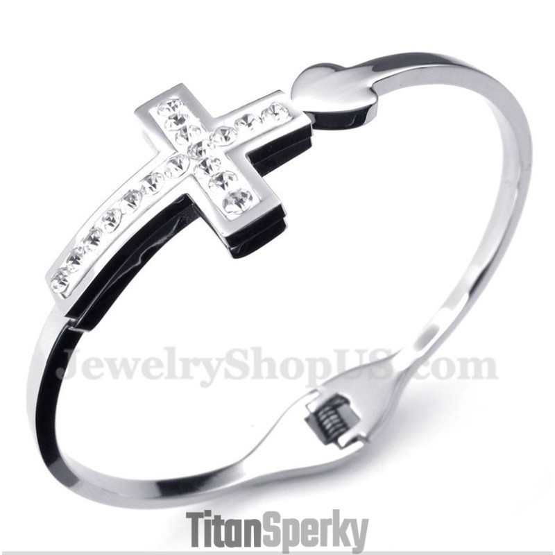 Pánsky Titánový Náramok S Krížom
