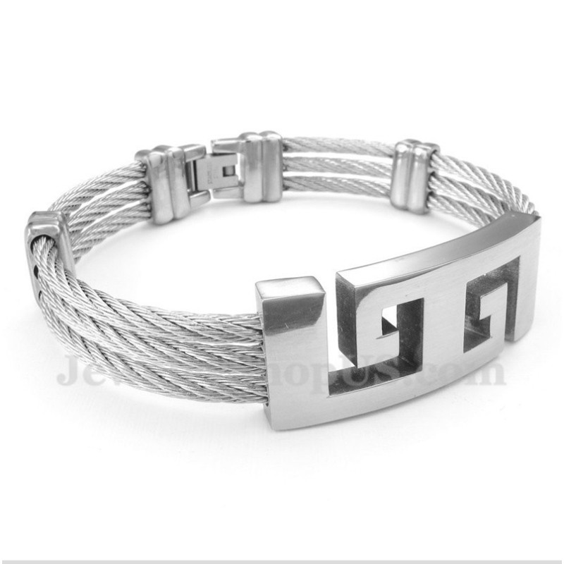 Pánsky Titánový Náramok S Káblom