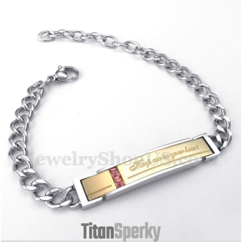 Pánsky Titánový Diamantový Náramok Pre Páry Pre Ňu Pánsky Titánový Diamantový Náramok Pre Páry Pre Ňu