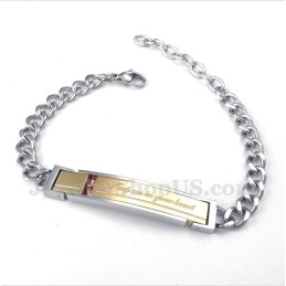 Pánsky Titánový Diamantový Náramok Pre Páry Pre Ňu