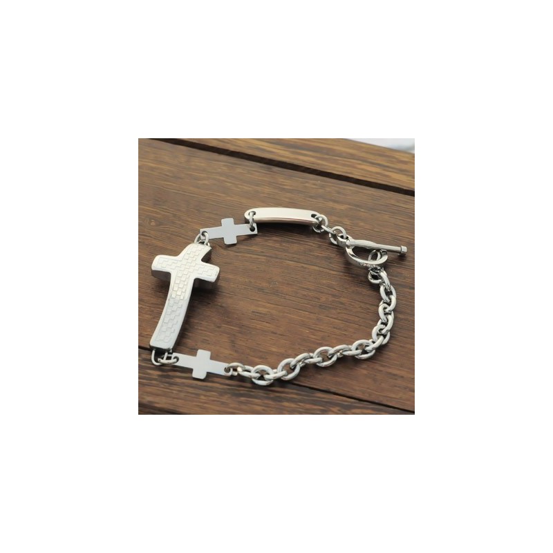 Pánske Titánové Náramky S Krížom