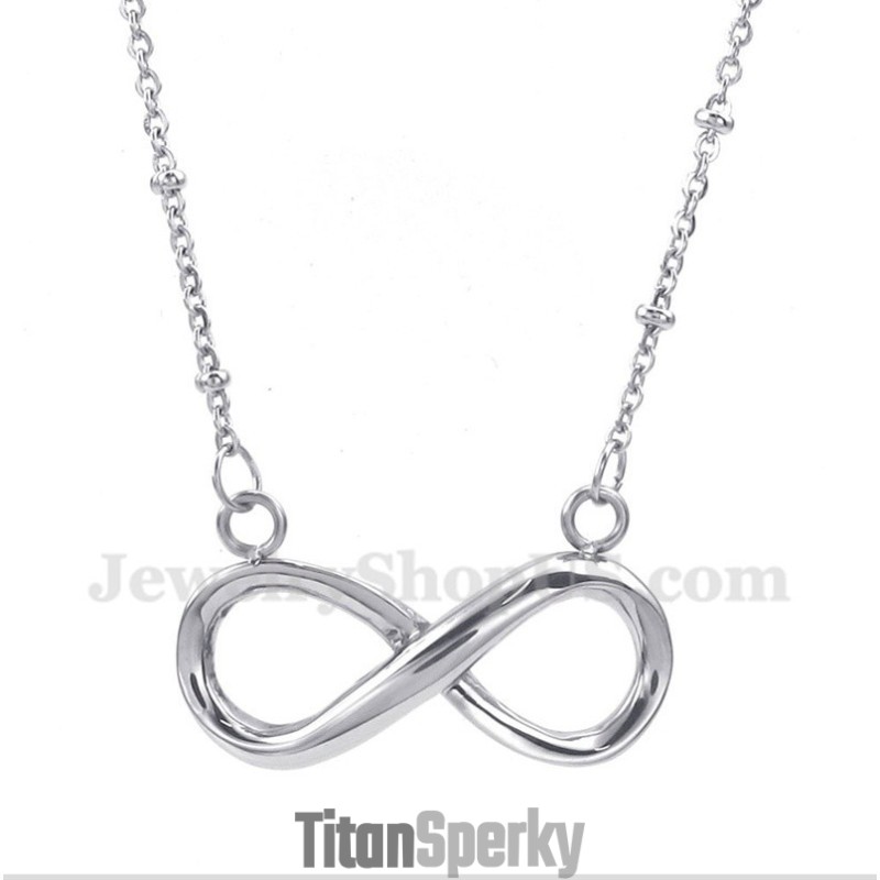 Pánsky Titánový Náhrdelník So Symbolom Nekonečna