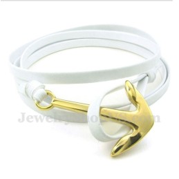 Pánsky Titánový Kožený Náramok