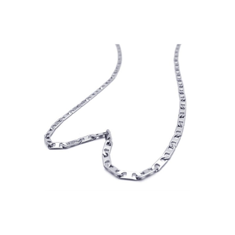 19,7-Palcový Jemný Titánovo-Strieborný Náhrdelník