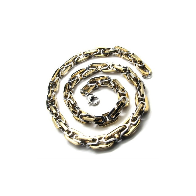 20,1-Palcový Titánový Náhrdelník V Tvare Zlatej Retiazky