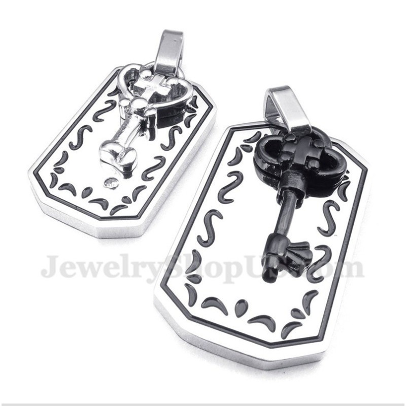 Titánový Prívesok S Kľúčom Pre Pár S Retiazkou Zadarmo (Jeden Pár)