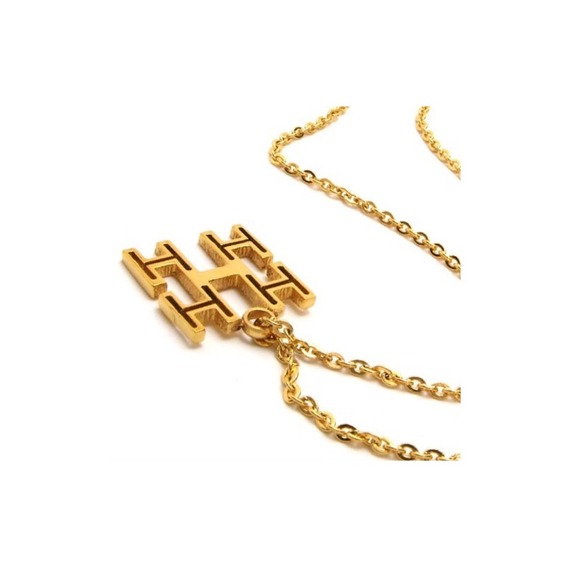 15,7-Palcový Titánový Náhrdelník So Zlatými Retiazkami