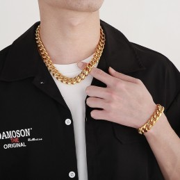 Titánový Náramok Kubánskej Retiazky Pre Mužov
