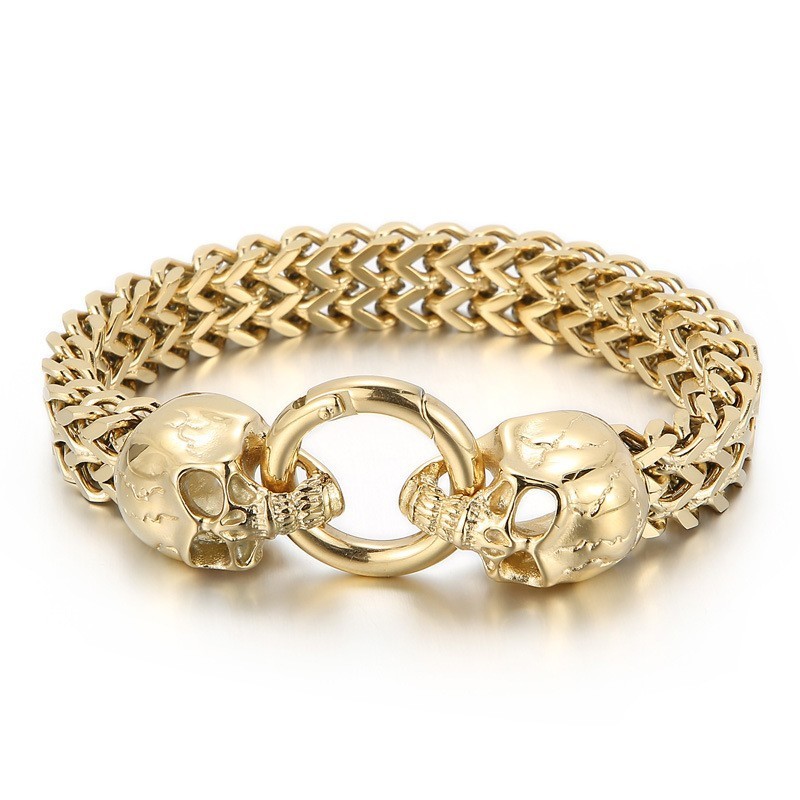 Pánsky Náramok Cool Skull Titanium