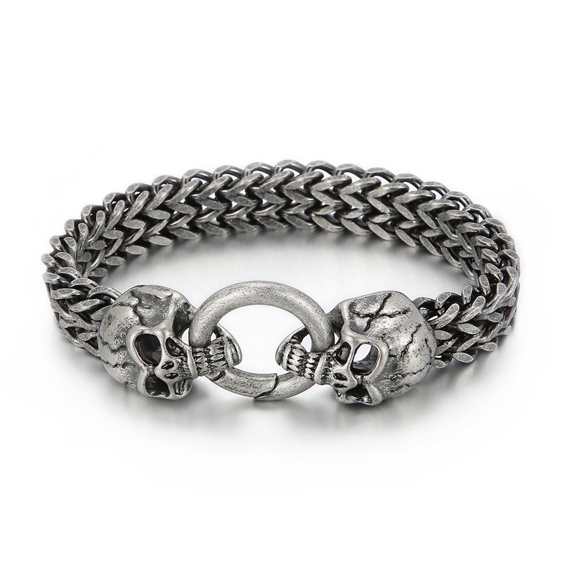 Pánsky Náramok Cool Skull Titanium Pánsky Náramok Cool Skull Titanium