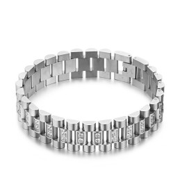 Pánsky Náramok Leisurely Matching Diamond Set