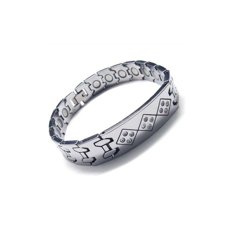 Pánsky Náramok Z Karbidu Volfrámu, Šírka 12 Mm S Diamantmi Pánsky Náramok Z Karbidu Volfrámu, Šírka 12 Mm S Diamantmi