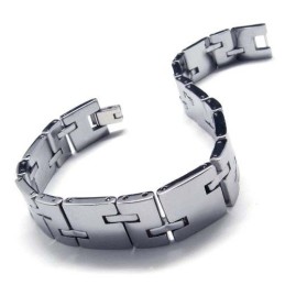 Pánsky Náramok Z Karbidu Volfrámu S Rozmermi 12 Mm A Širokým, Robustným Dizajnom