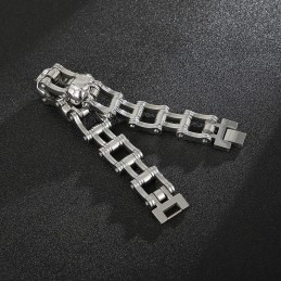 Pánsky Titánový Cyklistický Náramok Cool Skull