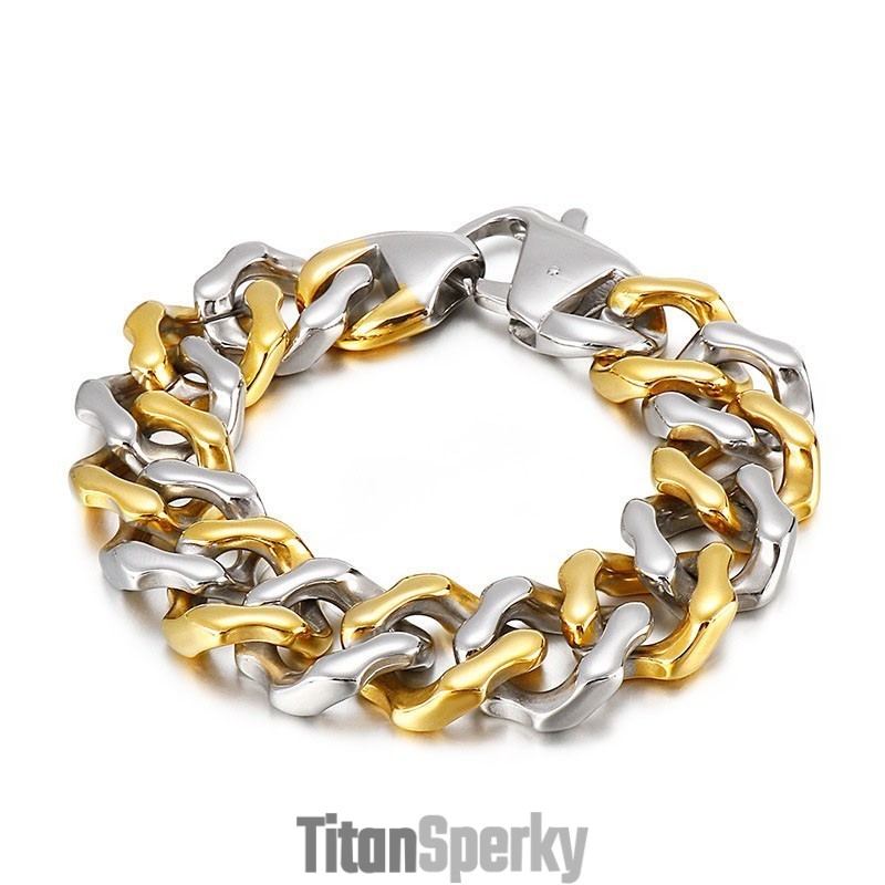 Pánske Náramky Inter-Gold, Štvorstranné Brúsené Náramkové Šperky Pánske Náramky Inter-Gold, Štvorstranné Brúsené Náramkové Šperky