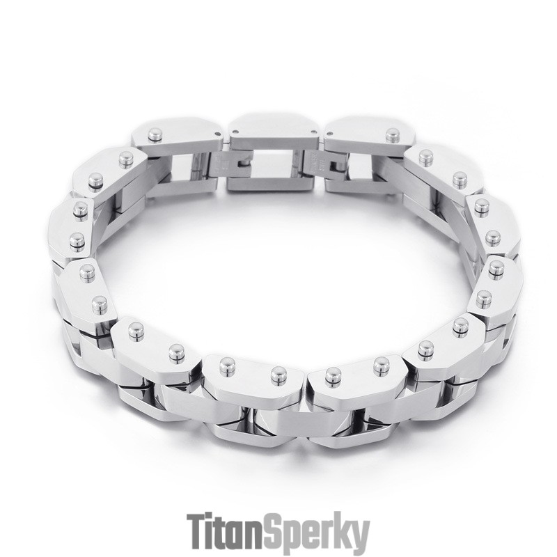 Módny Štýlový Titánový Náramok S Galvanickým Pokovovaním Pre Mužov