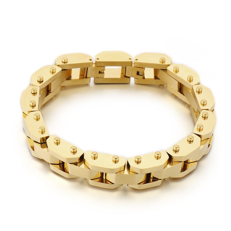 Pánsky Titánový Náramok S Galvanickým Pokovovaním V Elegantnom Štýle