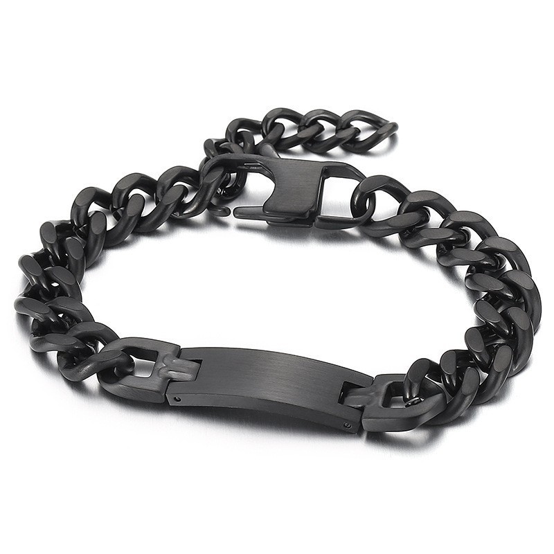 Módny Titánový Náramok Bent Brand Plus Tail Chain Pre Mužov Módny Titánový Náramok Bent Brand Plus Tail Chain Pre Mužov