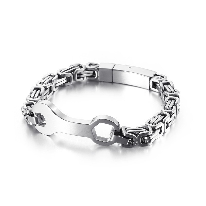Pánsky Titánový Náramok Fashion Wrench Emperor Chain Pánsky Titánový Náramok Fashion Wrench Emperor Chain