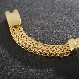 Pánsky Titánový Náramok Street Cool Double Keel Gold