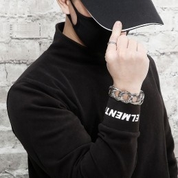 Pánsky Titánový Náramok S Hadom V Štýle Street Style