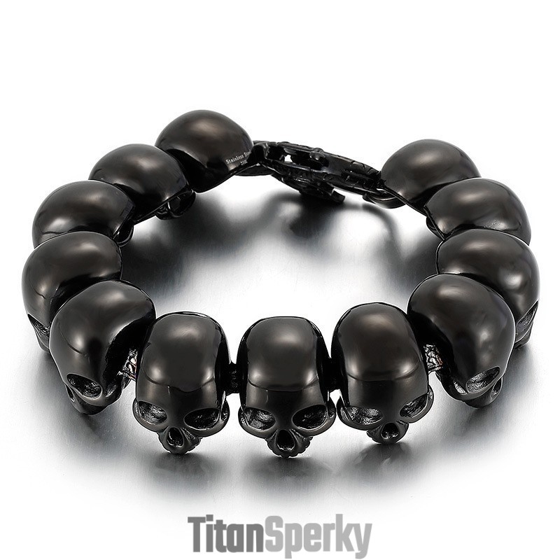 Pánske Módne Titánové Náramky Tide Pre Chlapcov, Náramky S Lebkou