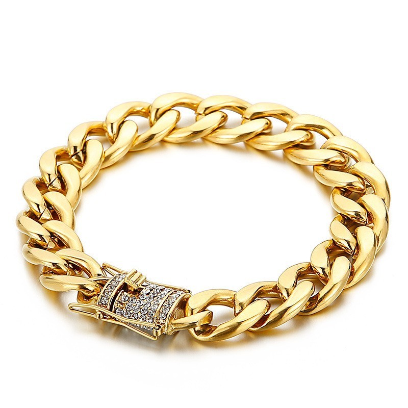 Náramok Z Bicyklovej Retiazky S Diamantovými Dračími Fúzikmi