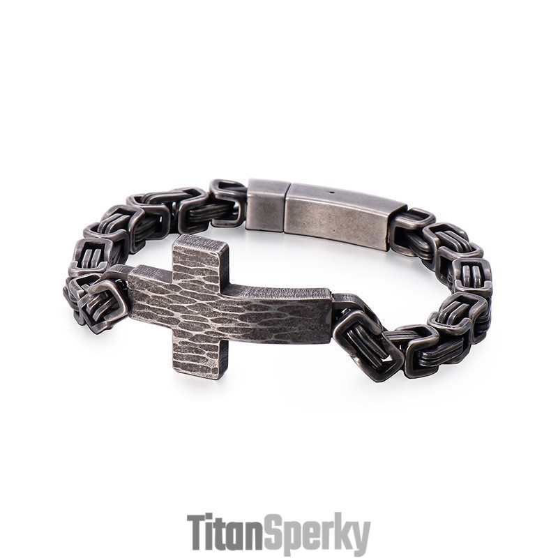 Pánsky Náramok S Krížovým Ohnutím, Retiazkový Náramok Emperor Back