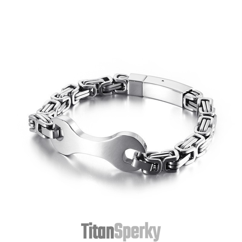 Pánsky Titánový Náramok Emperor Chain Fashion Tide Pánsky Titánový Náramok Emperor Chain Fashion Tide