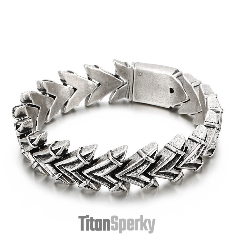 Pánsky Titánový Náramok S Prehnanou Eleganciou