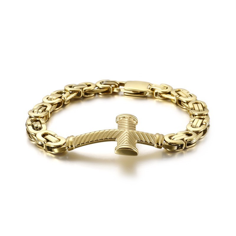 Titánový Krížový Náramok Pre Mužov