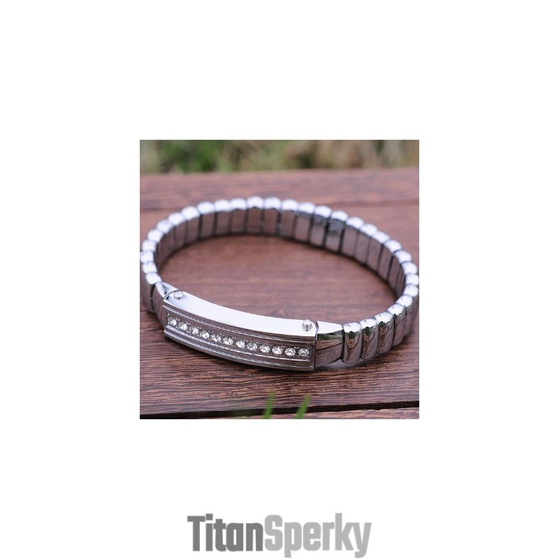 Pánske Titánové Diamantové Náramky