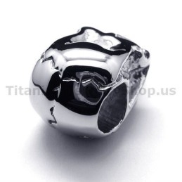 Prívesok S Lebkou Z Čistého Titánu - Retiazka Zadarmo