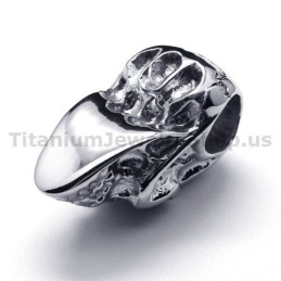 Prívesok S Lebkou Z Čistého Titánu - Retiazka Zadarmo