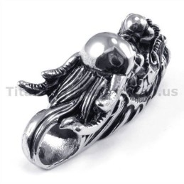 Titánový Prívesok S Long Hlavou - Retiazka Zadarmo