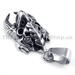 Titánový Prívesok S Lebkou Jastraba - Retiazka Zadarmo