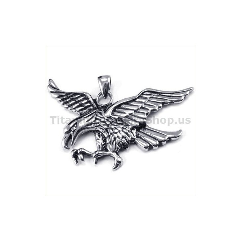 Titánový Prívesok S Orlom - Retiazka Zadarmo