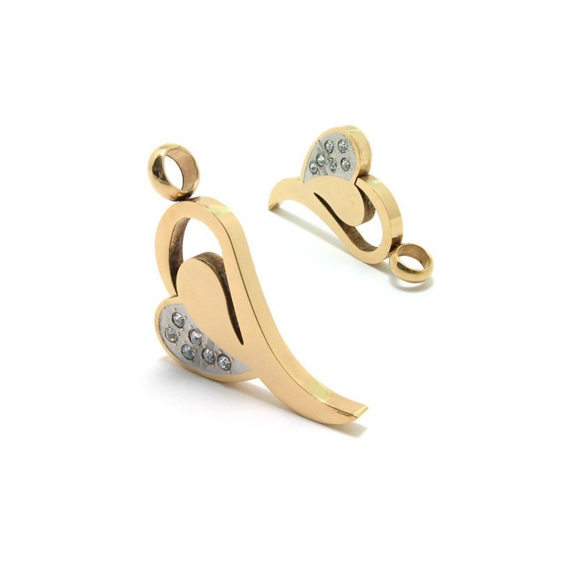 Zlatý Diamantový Náhrdelník S Príveskom Sweetheart