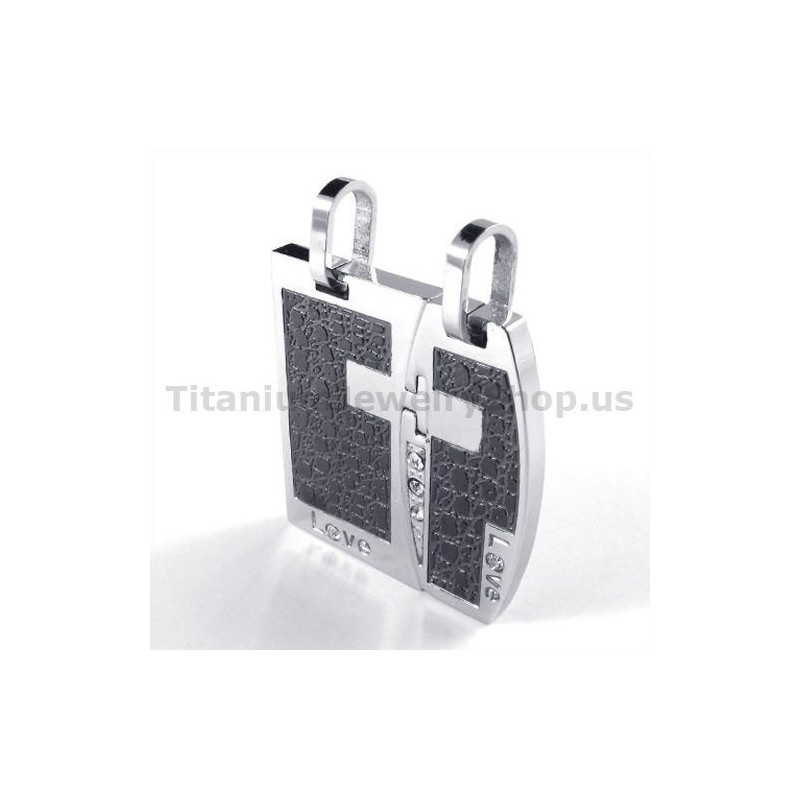 Prívesky Pre Milovníkov Z Čierneho Titánu S Retiazkami Bez Diamantov