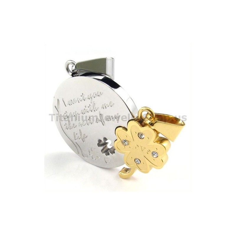 Prívesky Pre Milovníkov Zlatého Štvorlístka S Titánovými Kúskami - Retiazky Zadarmo