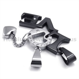 Prívesky Pre Milovníkov Z Čierneho Titánu S Retiazkami Bez Diamantov