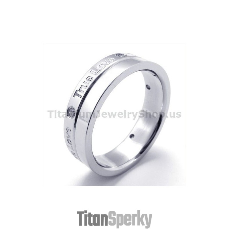 Titánový Prsteň S Diamantom True Love Titánový Prsteň S Diamantom True Love