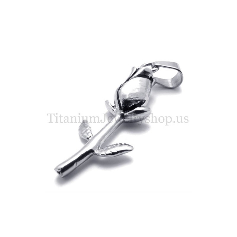 Strieborný Prívesok S Krásnym Ružovým Titánom