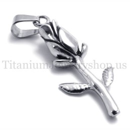 Strieborný Prívesok S Krásnym Ružovým Titánom