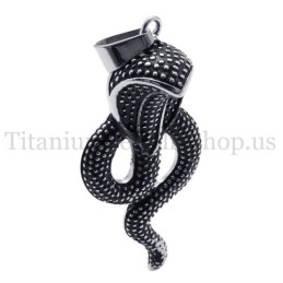 Titánový Prívesok S Čiernym Nápisom King Cobra