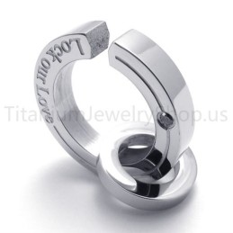 Nový Prívesok S Príveskom Fracture Ring, v kovovo sivej farbe Titán